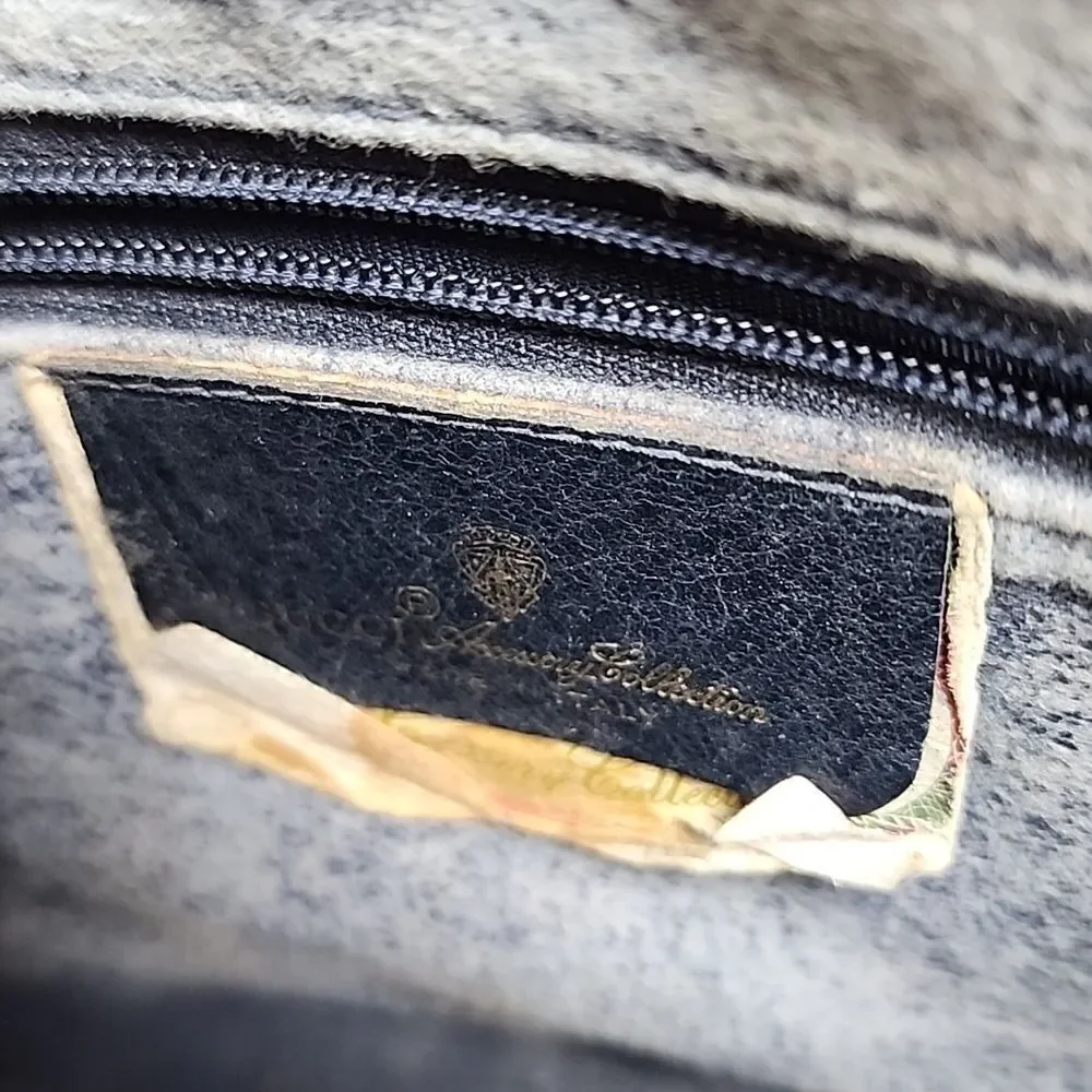 Authentic Vintage Gucci Sherry Blue Red Monogram Crossbody Purse Bag - Picture 4 of 10